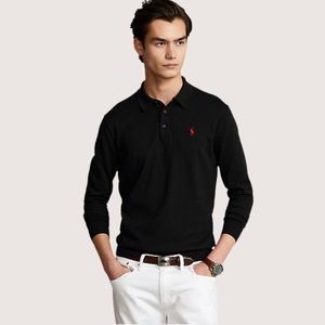 NEW, POLO RALPH LAUREN,Cotton Polo-Collar Sweater